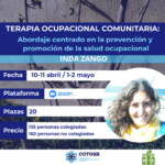 CURSO TO COMUNITARIA: ABORDAJE CENTRADO EN LA PREVENCIÓN Y PROMOCIÓN DE LA SALUD OCUPACIONAL
